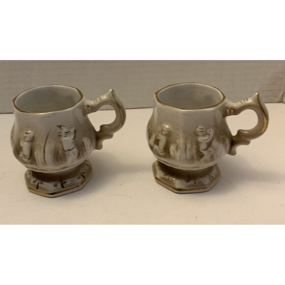 Style Tea-Coffee-chocolate  Vintage Porcelain Set Of 15 - Picture 16 of 16